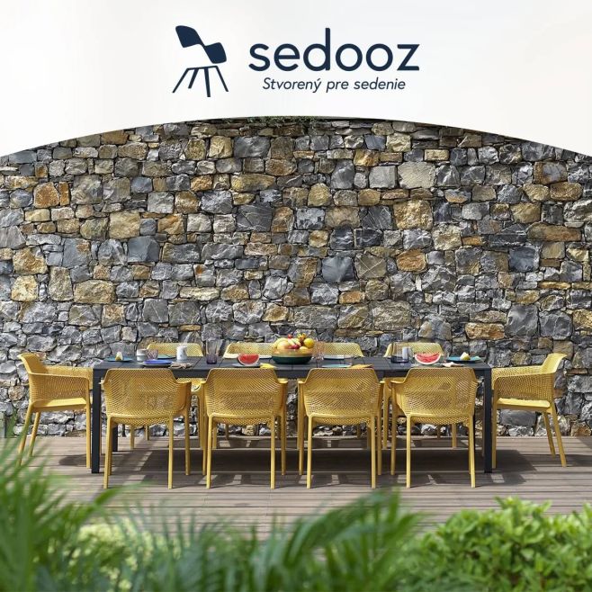 Záhradná stolička NET je viacročným trendom v exteriérovom sedení. Je vyrobená zo sklolaminátu a polypropylénovej živice....